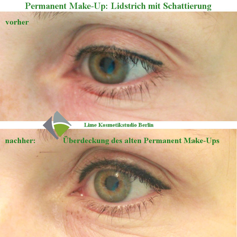 Permanent Make Up Lidstrich Berlin Wimpernkranzverdichtung Lidstrich Mit Schattierung